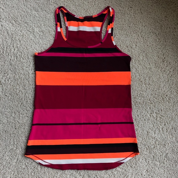SOLD Lululemon Refresh Racer Tank - Blossom Stripe - Picture 4 of 6